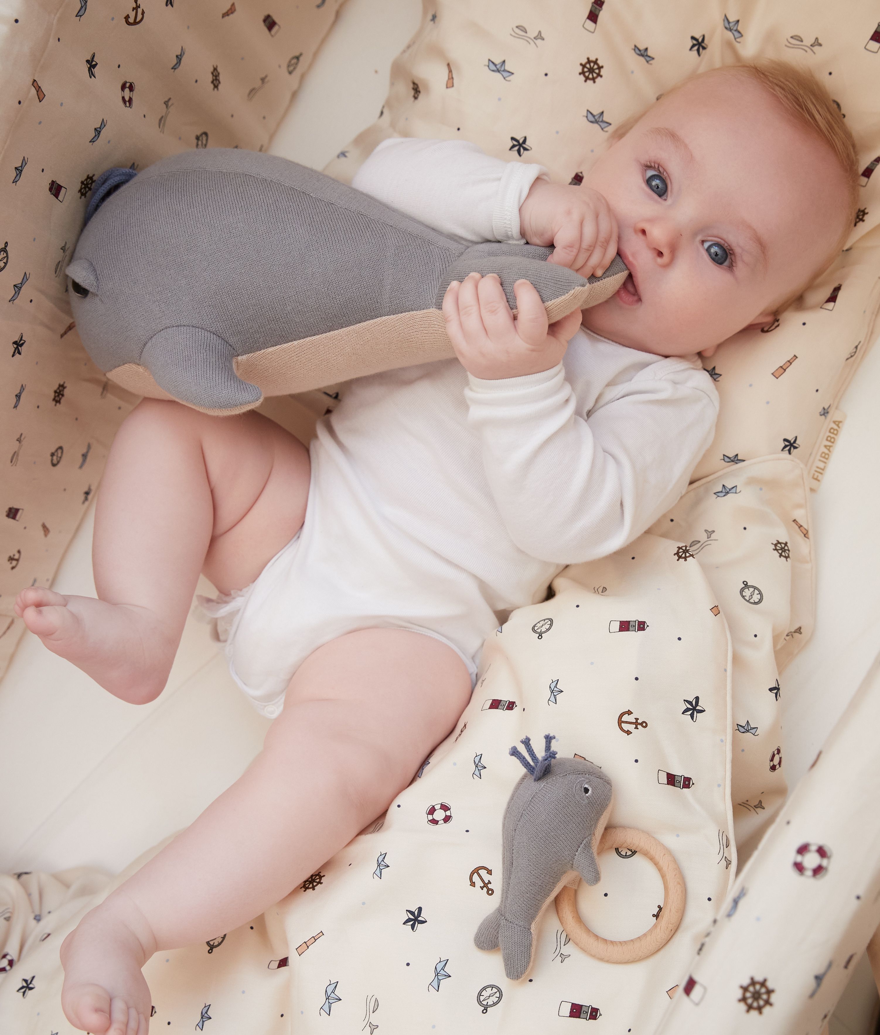 Filibabba - Activity Toy - Willie Touch & Play Grey