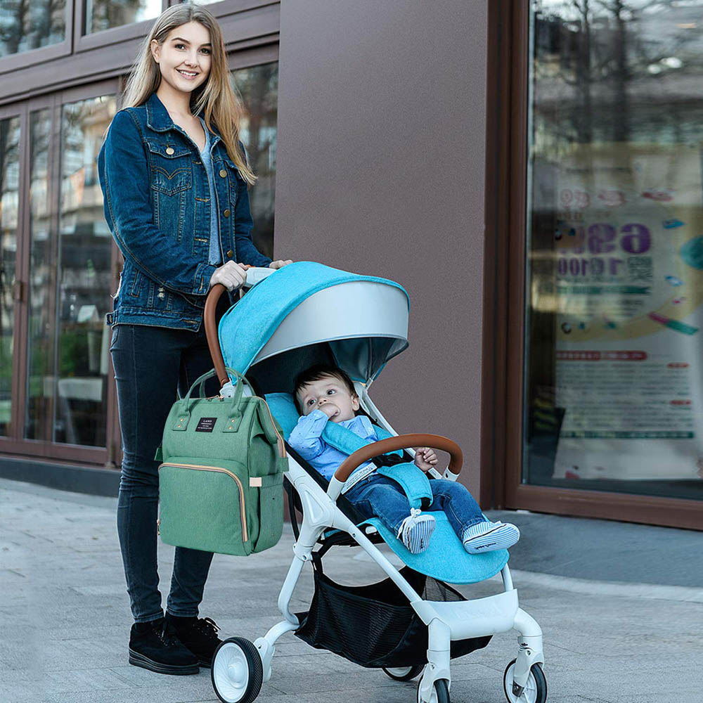 Megastar - 3- in -1 Baby Diaper Bag With Changing Station - Green