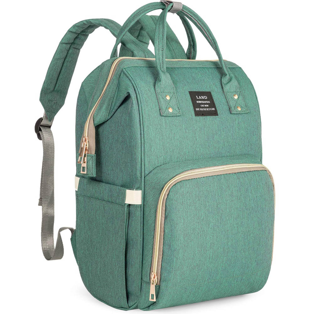 Megastar - 3- in -1 Baby Diaper Bag With Changing Station - Green