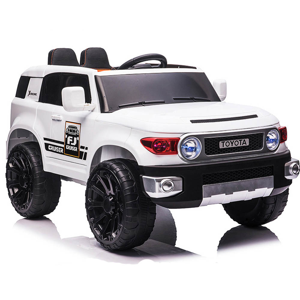 Megastar - Ride-On 12V Toyota Style Truck W/ Leather Seat & Rc - White