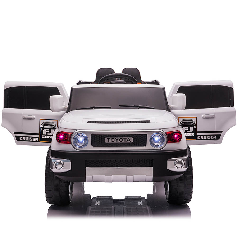 Megastar - Ride-On 12V Toyota Style Truck W/ Leather Seat & Rc - White