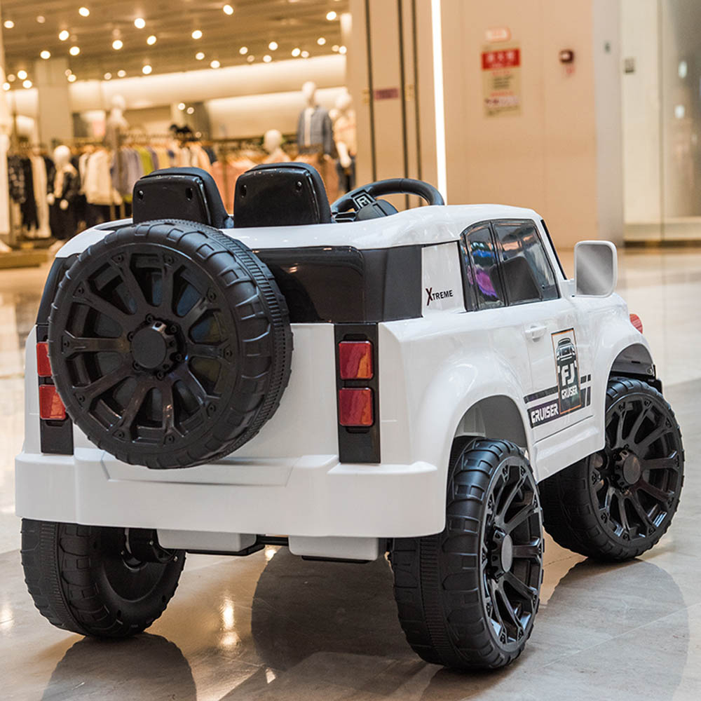 Megastar - Ride-On 12V Toyota Style Truck W/ Leather Seat & Rc - White