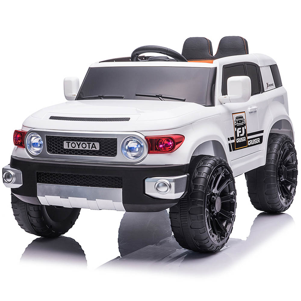 Megastar - Ride-On 12V Toyota Style Truck W/ Leather Seat & Rc - White