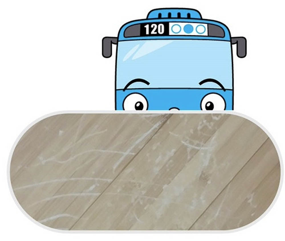 Megastar - Yaya School Bus Push Ride On W/ Open Rooftop - Blue