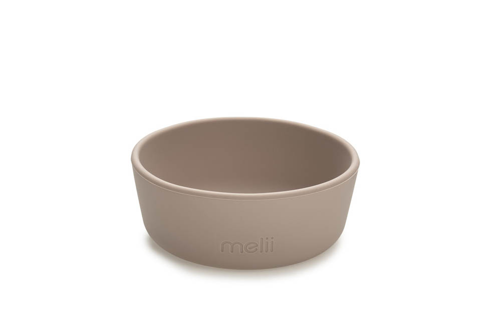 Melii - 3 Piece Silicone Feeding Set (Plate, Bowl & Cup) Purple, Pink, Grey