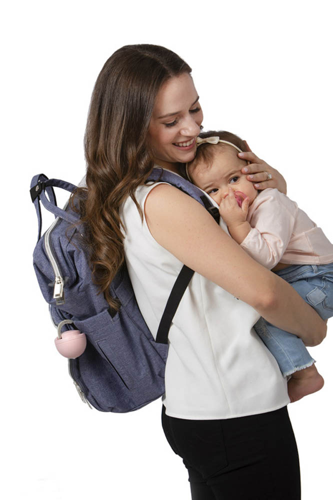 Melii - Pacifier Pod Blue & Grey
