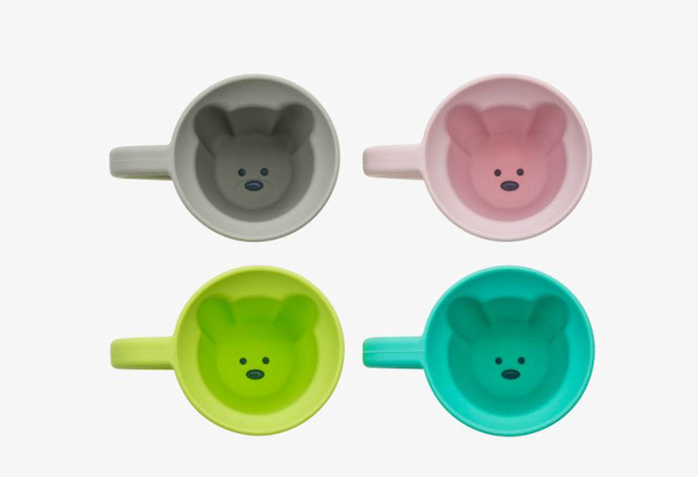 Melii - Silicone Mug Bear Pink