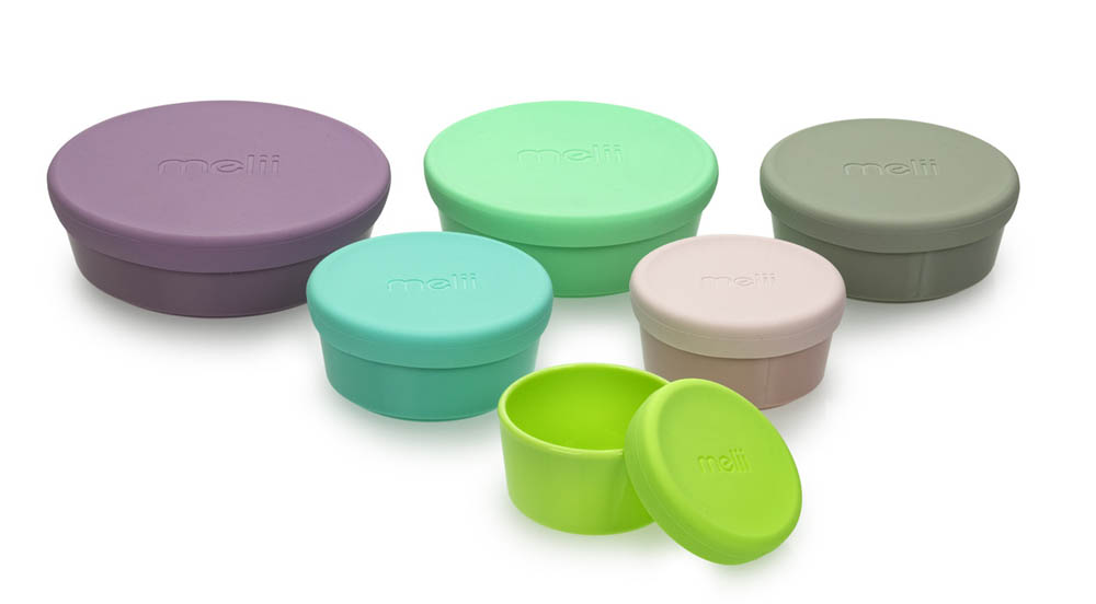 Melii - Stacking & Nesting Containers With Silicone Lids - 6 Containers