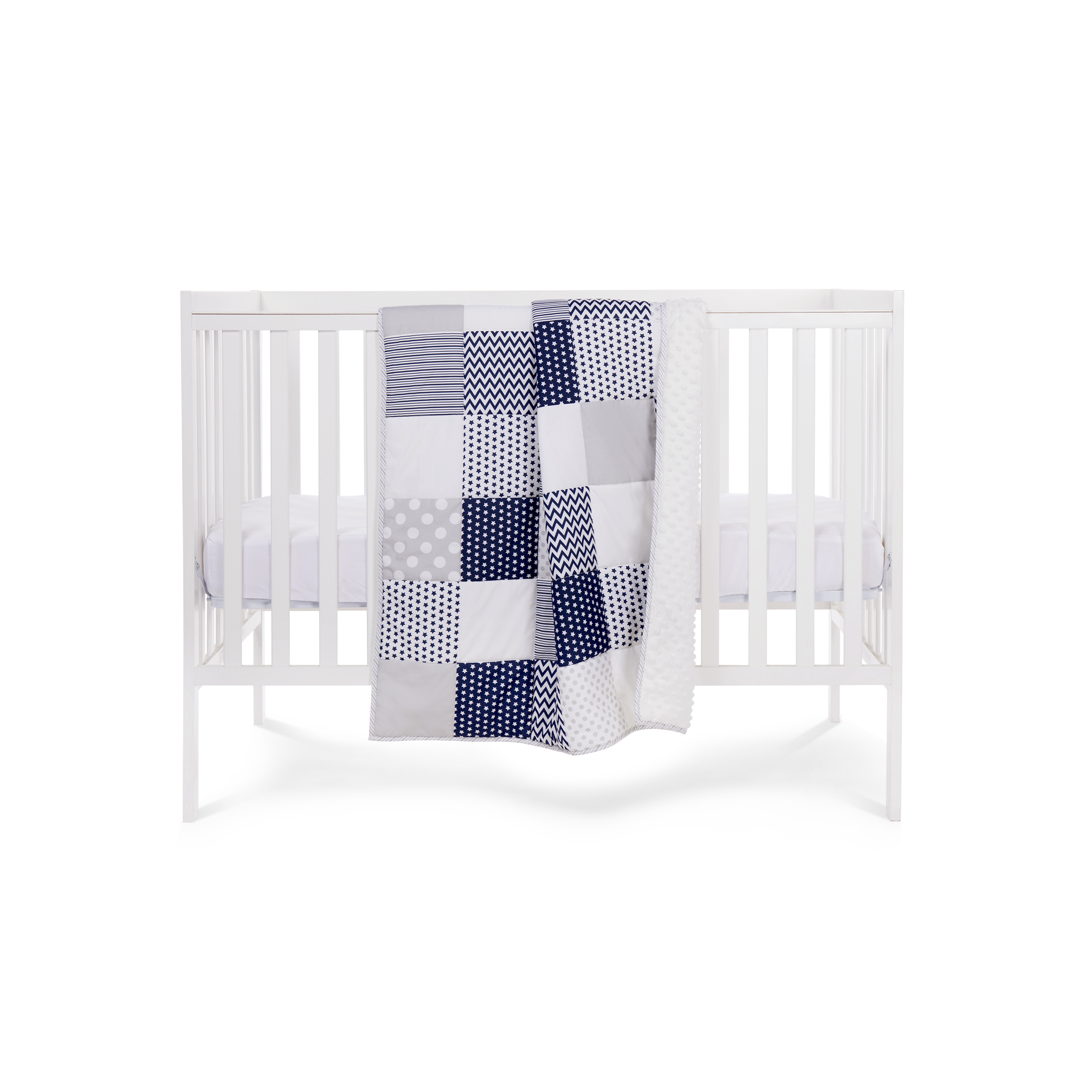 Nini - Padded Quilt Navy/ Grey