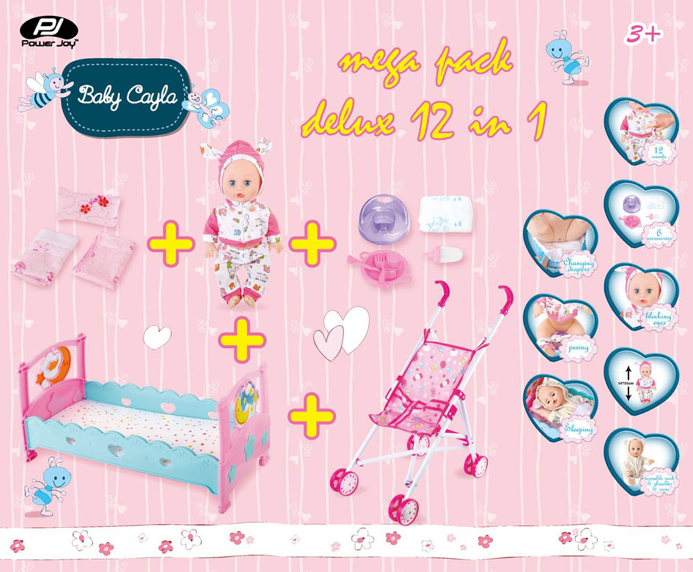 Power Joy - Baby Cayla Megapack Deluxe 12 In 1 Battery Operated