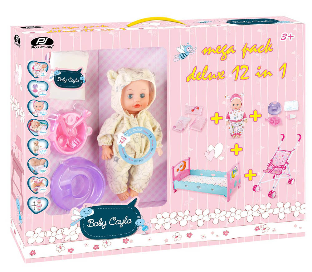 Power Joy - Baby Cayla Megapack Deluxe 12 In 1 Battery Operated