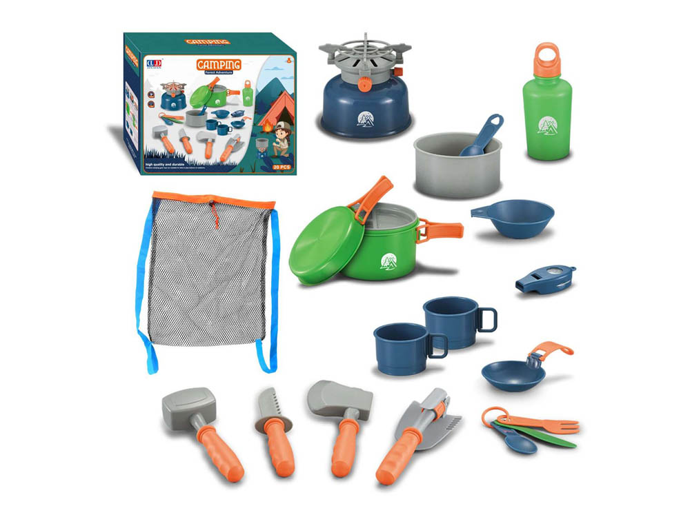 Power Joy - Camping Cooking Set 20 Pieces Battery Operated