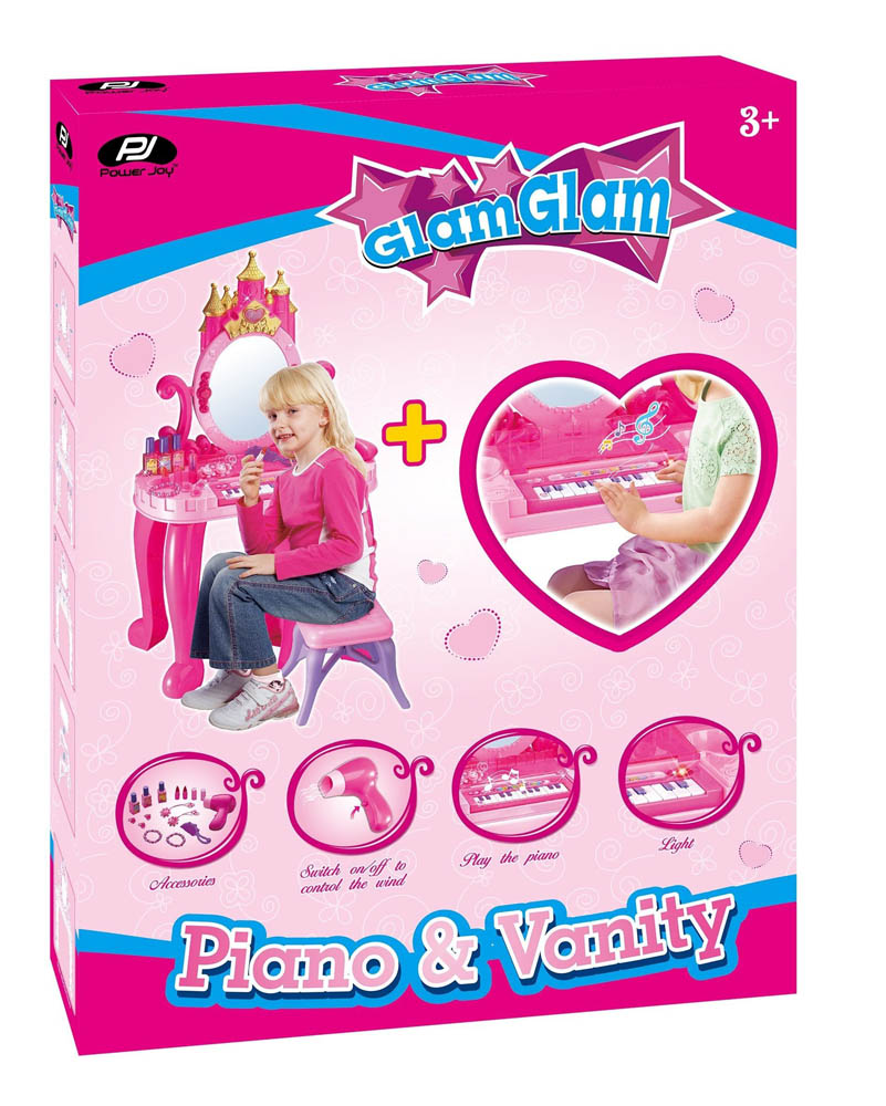 Power Joy - Glamglam Piano & Vanity Set Battery Operated