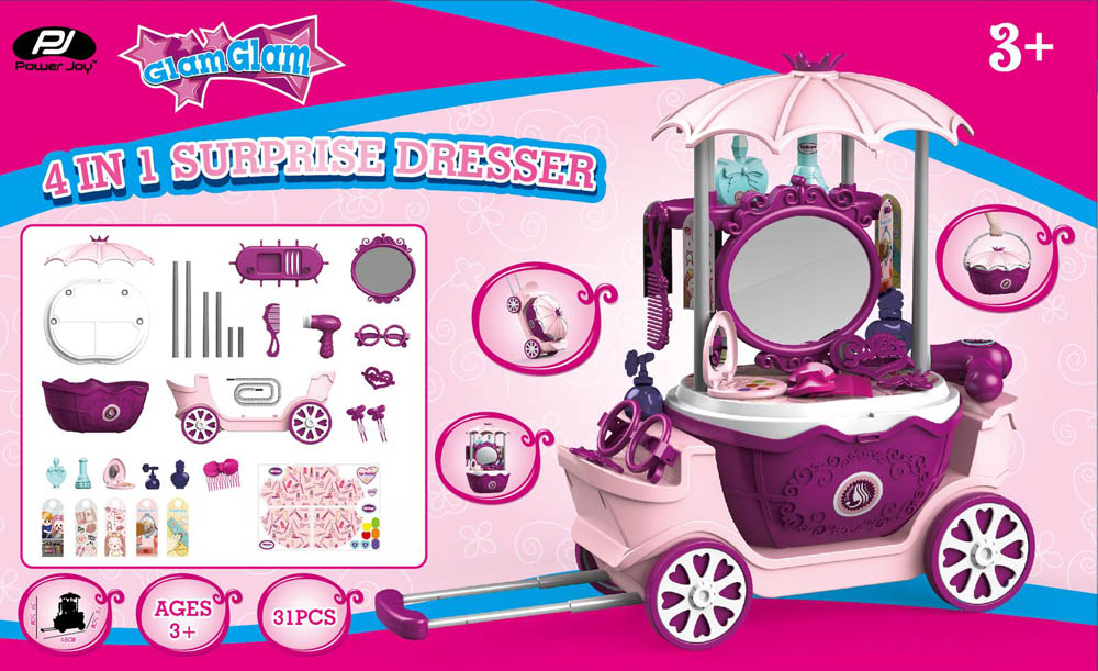 Power Joy - Glamglam Surprise Dresser 4In1
