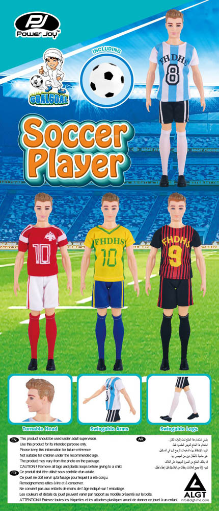 Power Joy - Goalgoal Soccer Player 11.5 Inch-Assorted