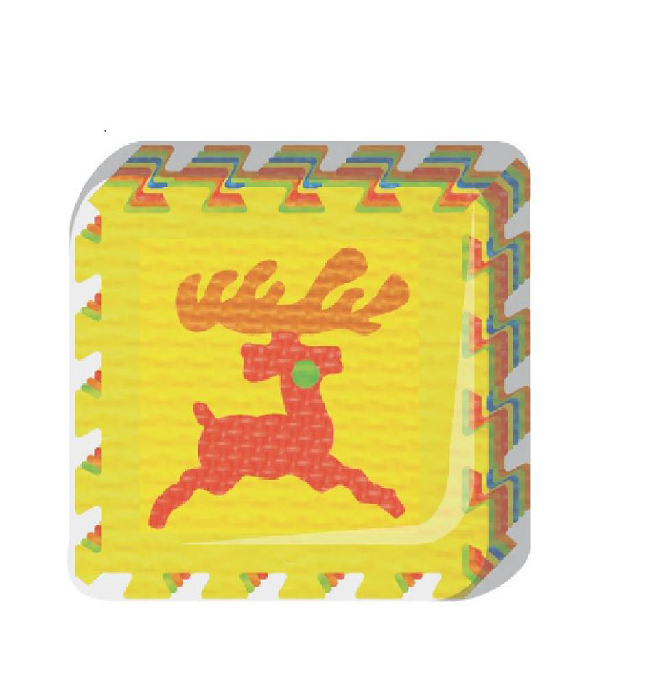 Power Joy - Puzzle Mat Animal 30X30Cm 10 Pieces