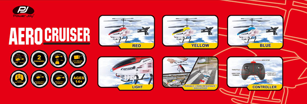 Power Joy - Rc Aero Cruiser 2Ch 31Cm Bpc-Assorted