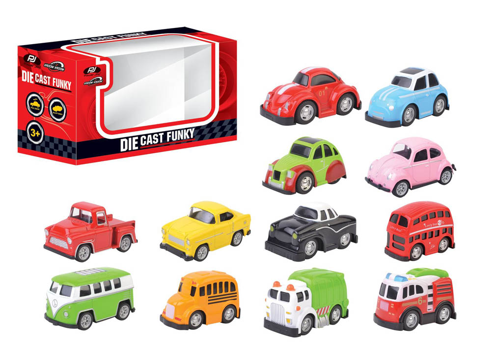 Power Joy - Vroom Vroom Diecast Funky Car-Assorted
