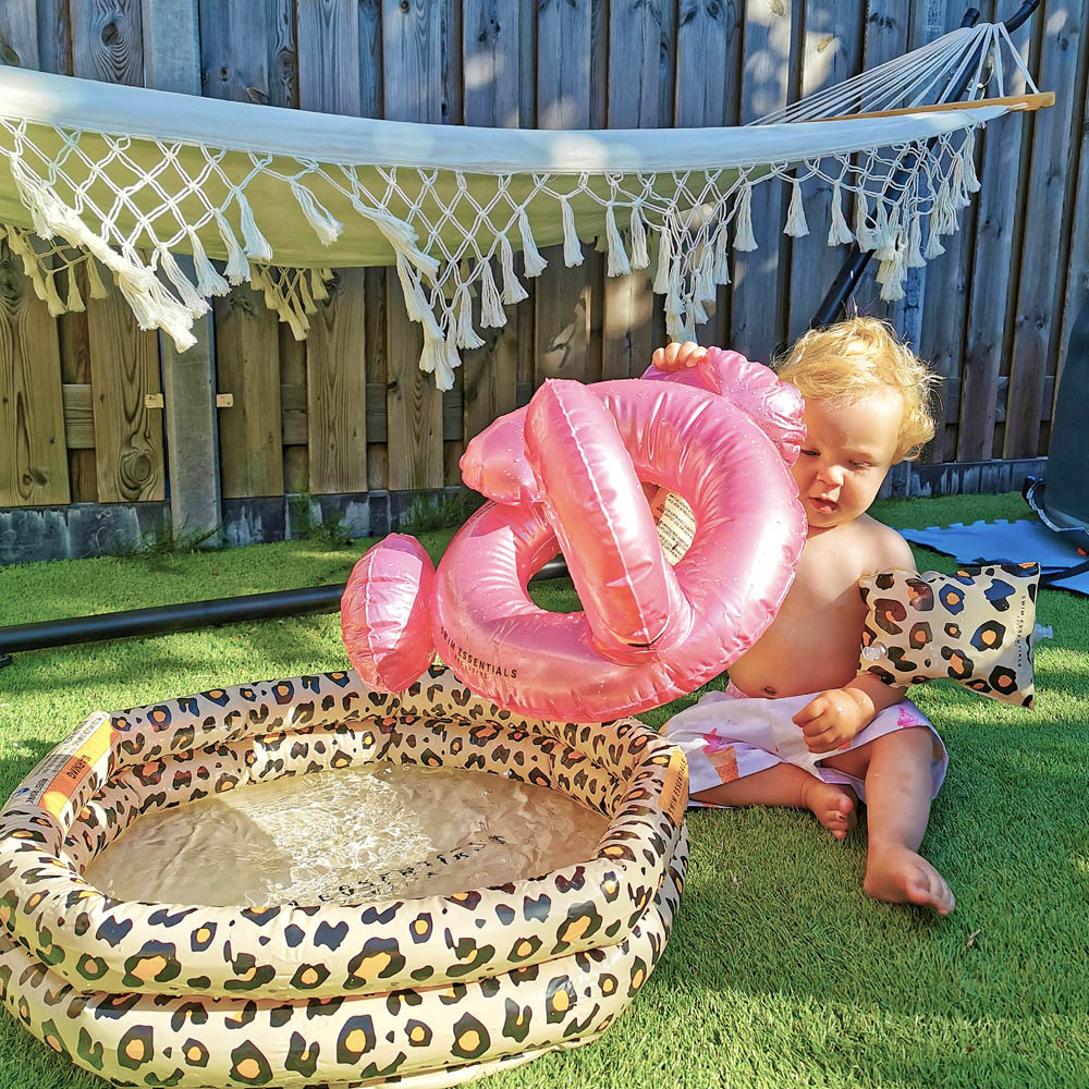 Swim Essentials - Beige Leopard Printed Baby Pool