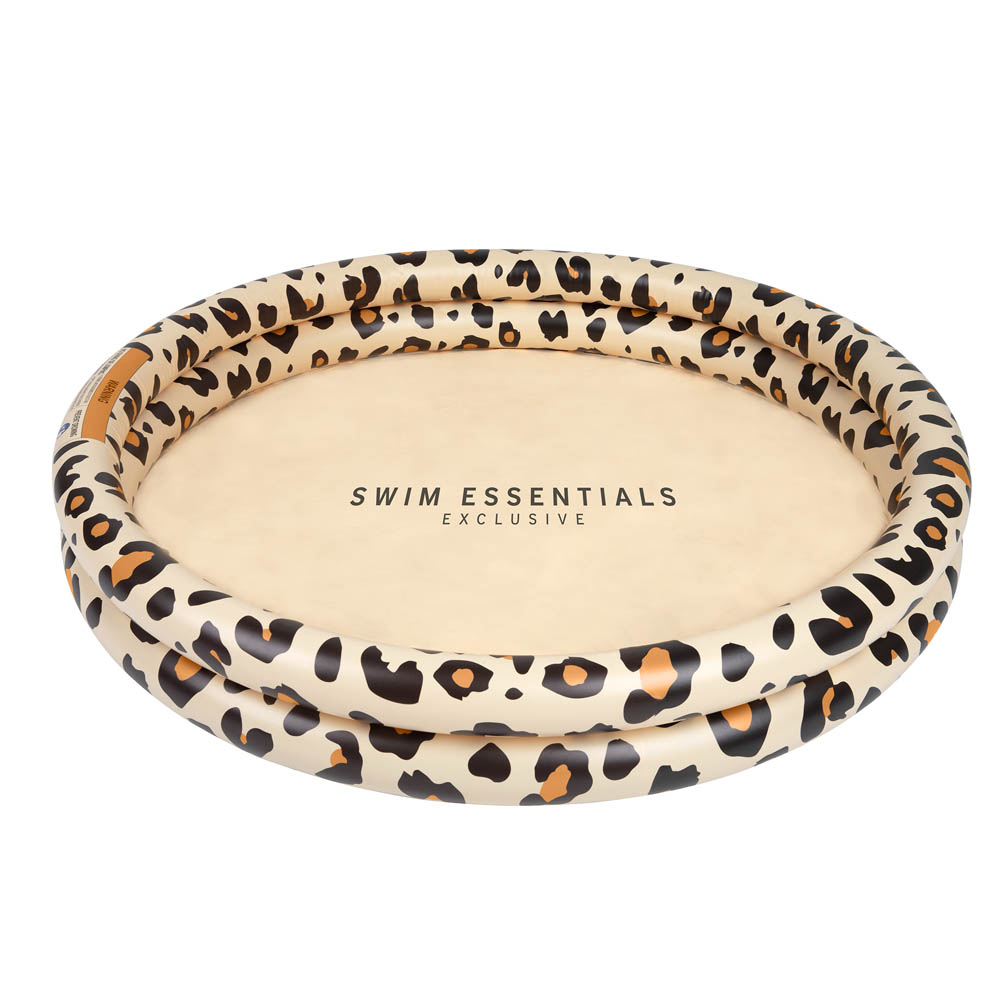 Swim Essentials - Beige Leopard Printed Children'S Pool 100Cm