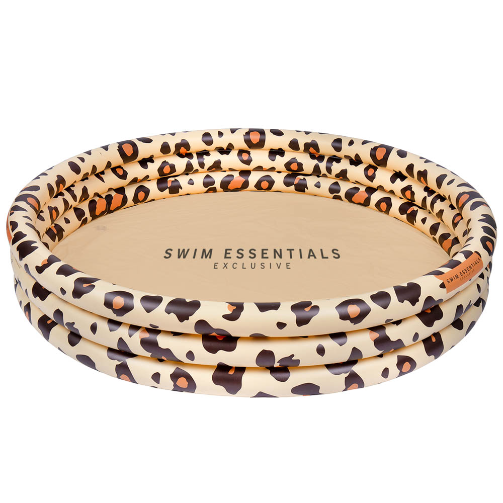 Swim Essentials - Beige Leopard Printed Children'S Pool 150Cm