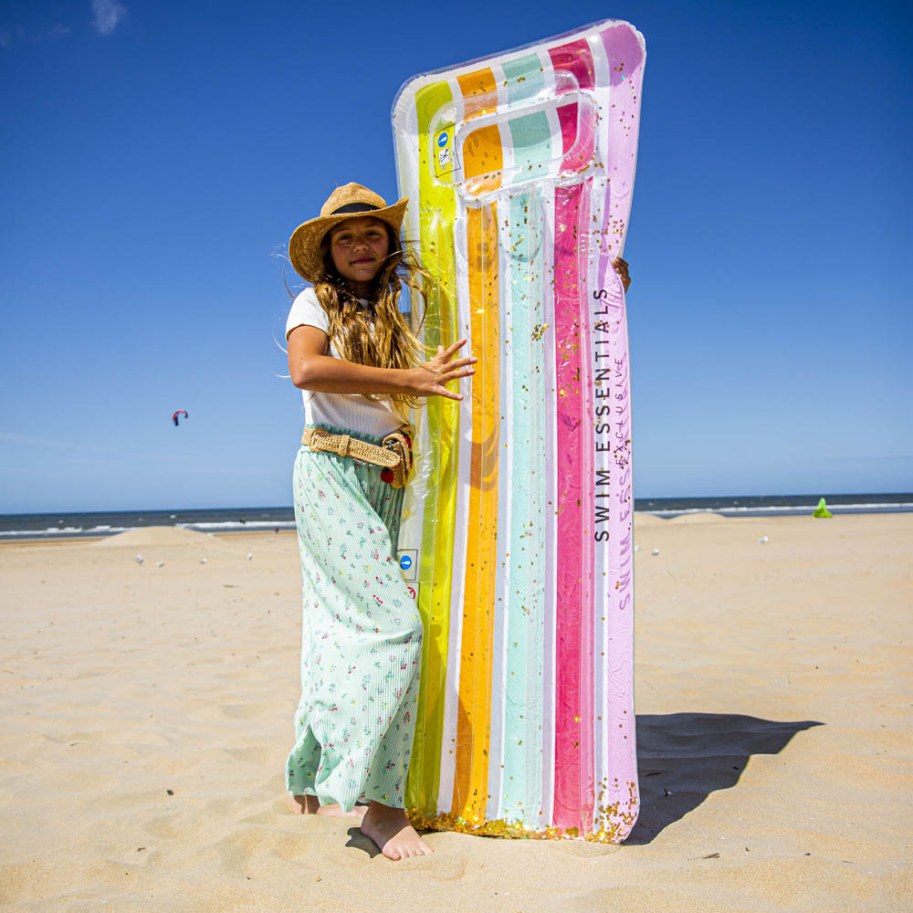 Swim Essentials - Luxe Version - Rainbow With Glitter Lie- On