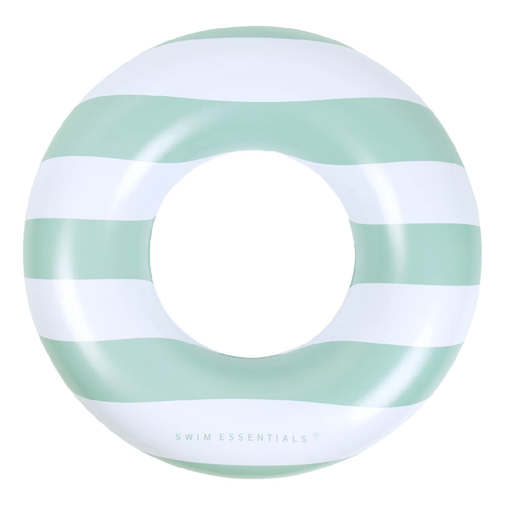 Swim Essentials - Pastel Green Striped Swing Ring 90 Cm
