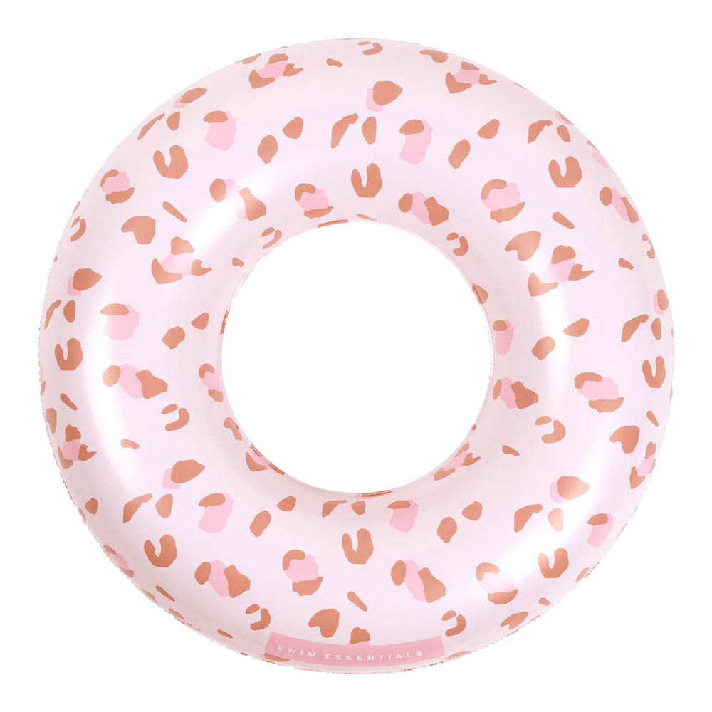 Swim Essentials - Pastel Pink Leopard Printed Swing Ring 55 Cm