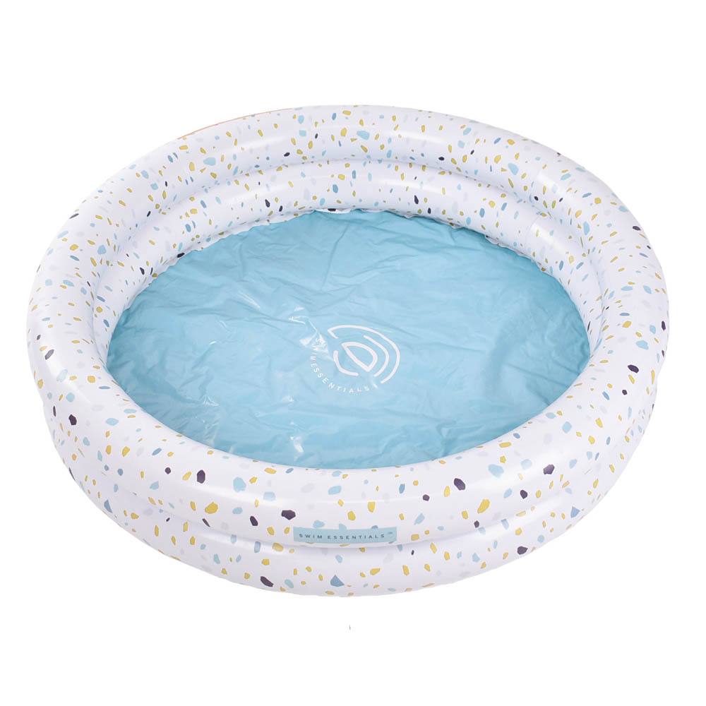 Swim Essentials - White Terrazzo Printed Children'S Pool 100Cm