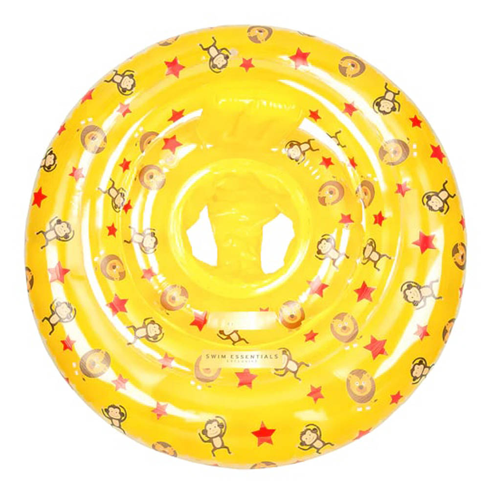 Swim Essentials - Yellow Circus Printed Baby Swimseat 0- 1 Year