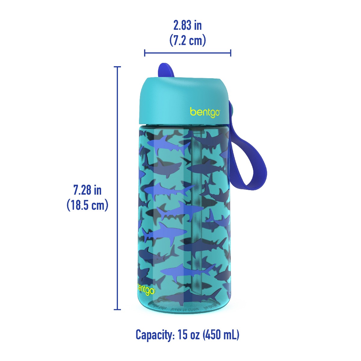 Bentgo - Kids Water Bottle - Shark