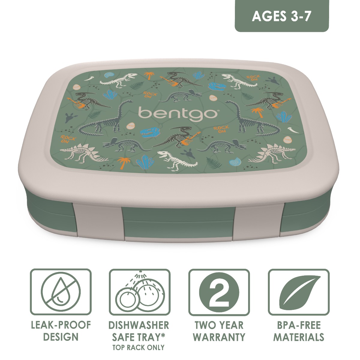 Bentgo - Kids Prints Lunch Box -Dino Fossils