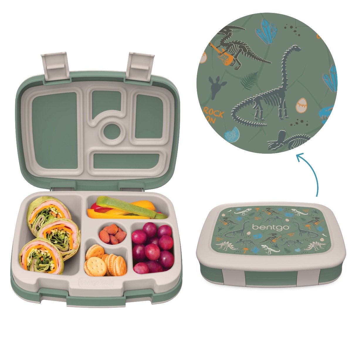 Bentgo - Kids Prints Lunch Box -Dino Fossils
