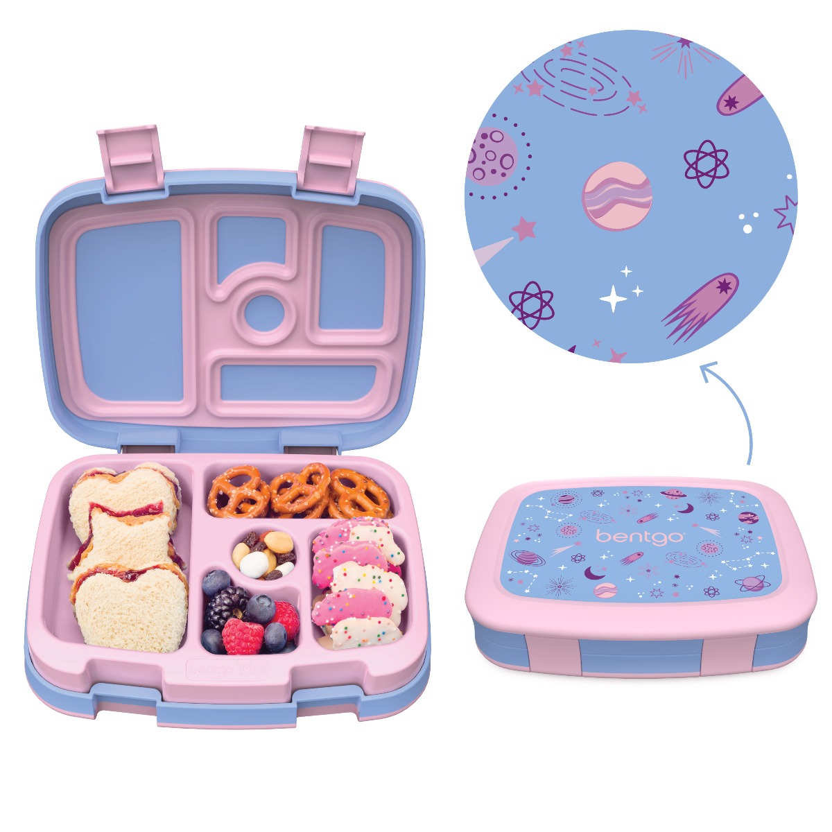 Bentgo - Kids Prints Lunch Box - Lavender Galaxy