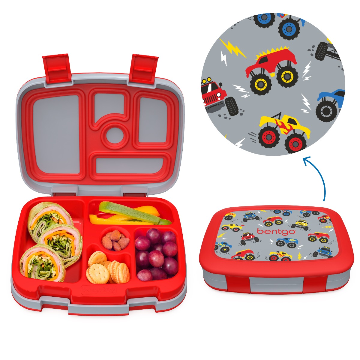 Bentgo - Kids Prints Lunch Box - Trucks