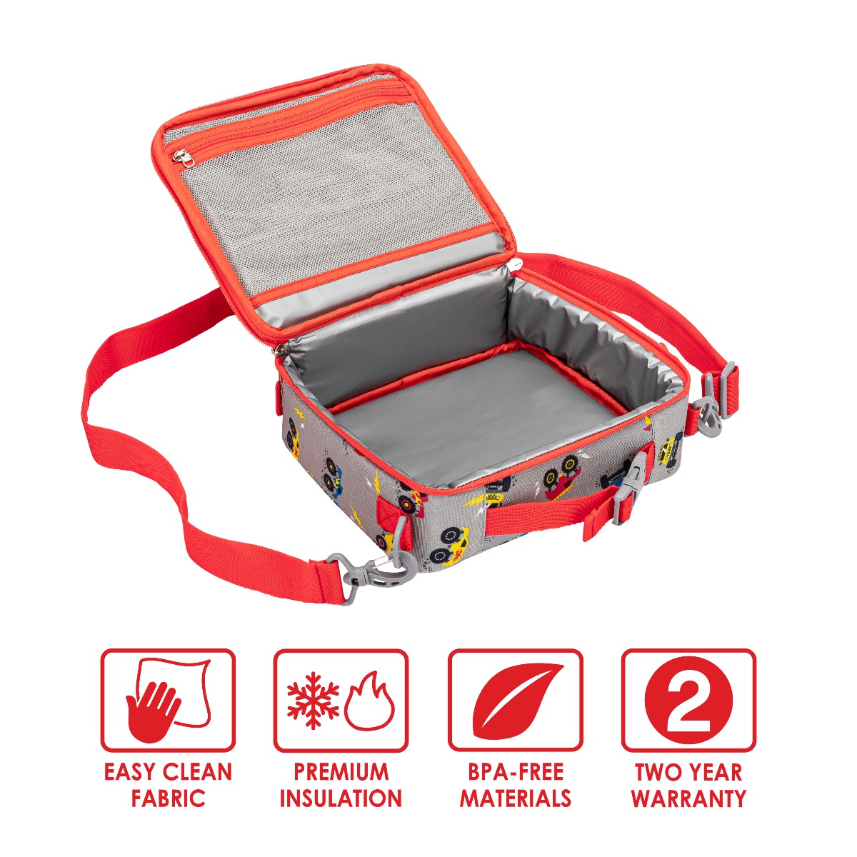 Bentgo - Kids Prints Lunch Bag - Trucks