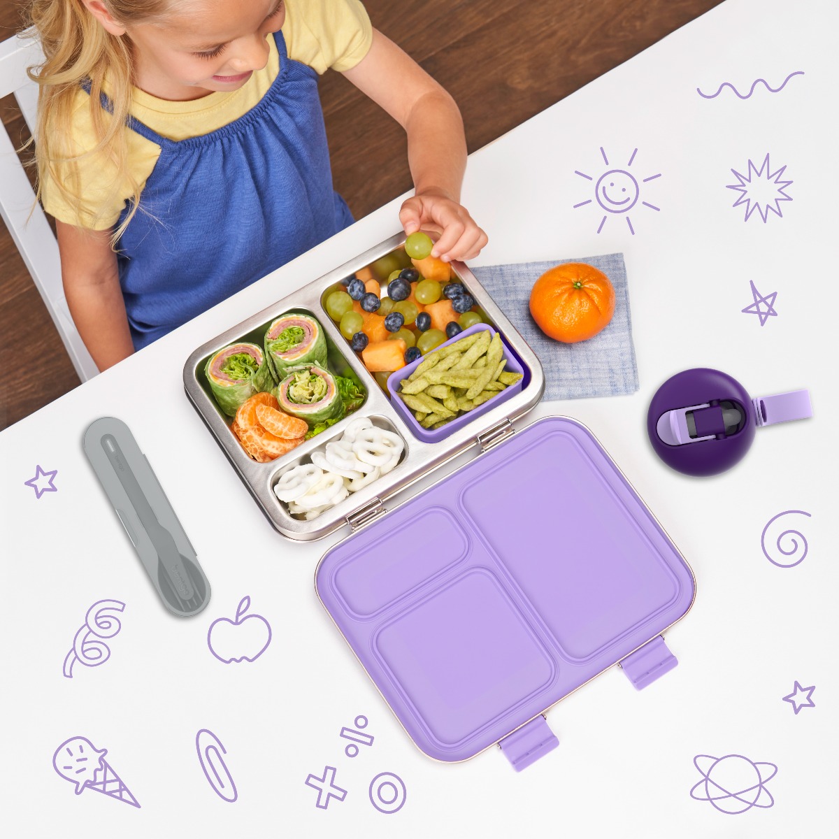 Bentgo - Kids Prints Stainless Steel Lunch Box - Unicorn
