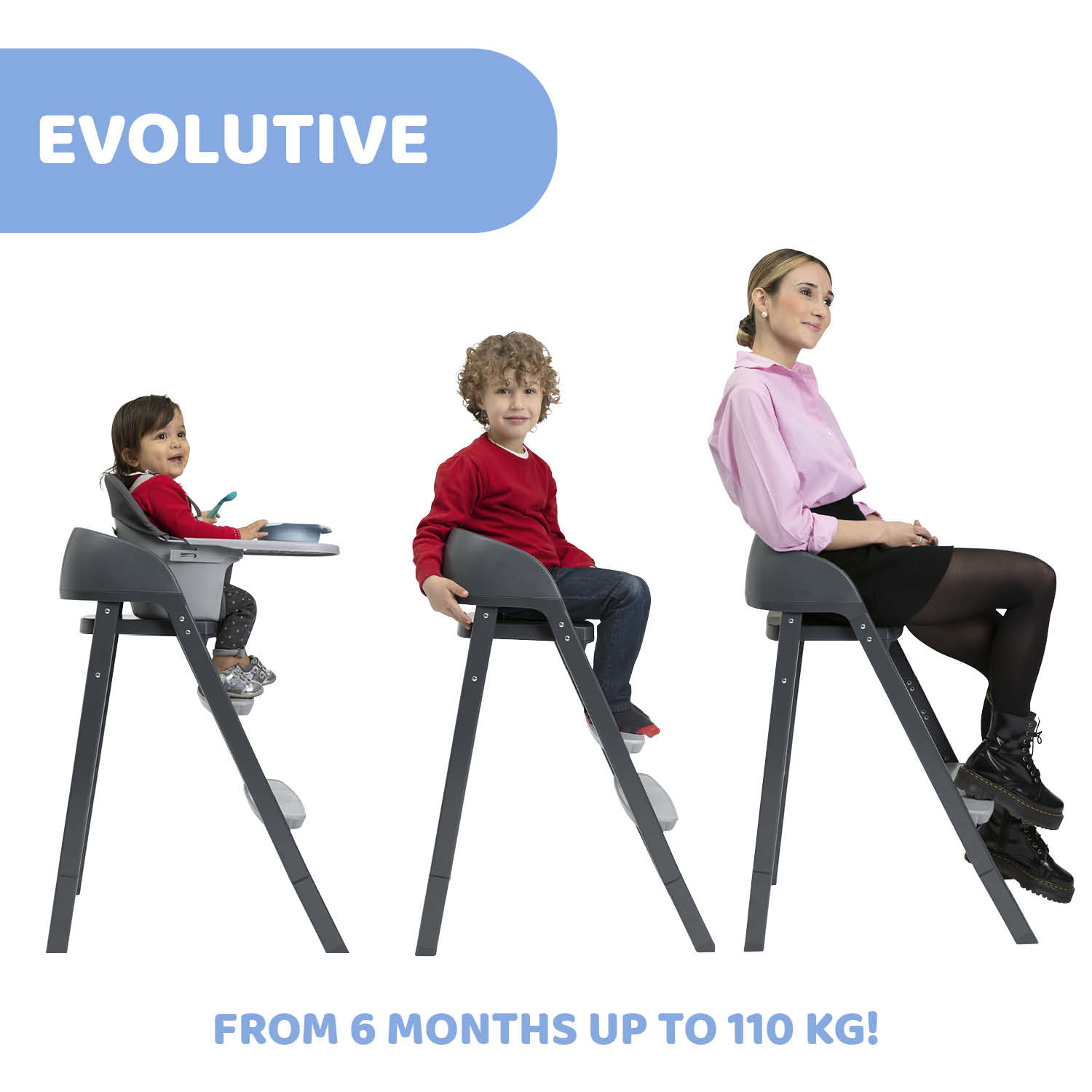 Chicco - Crescendo Up Evolutionary Chair 6m-110 kg - Etna Black ReLux