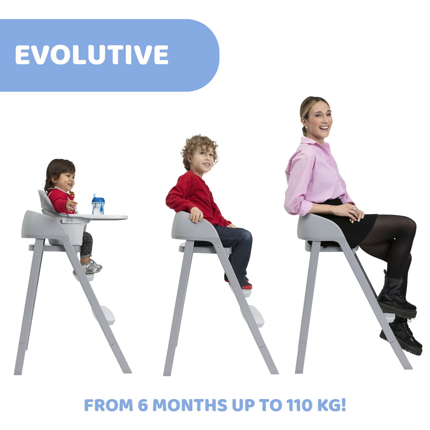 Chicco - Crescendo Up Evolutionary Chair 6m-110 kg - Turin Grey ReLux