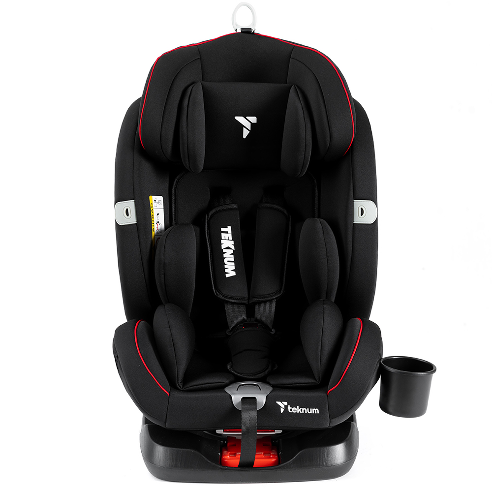 Teknum - Evolve 360 Car Seat 0-12yrs with Sunveno Fashion Diaper Bag -Black