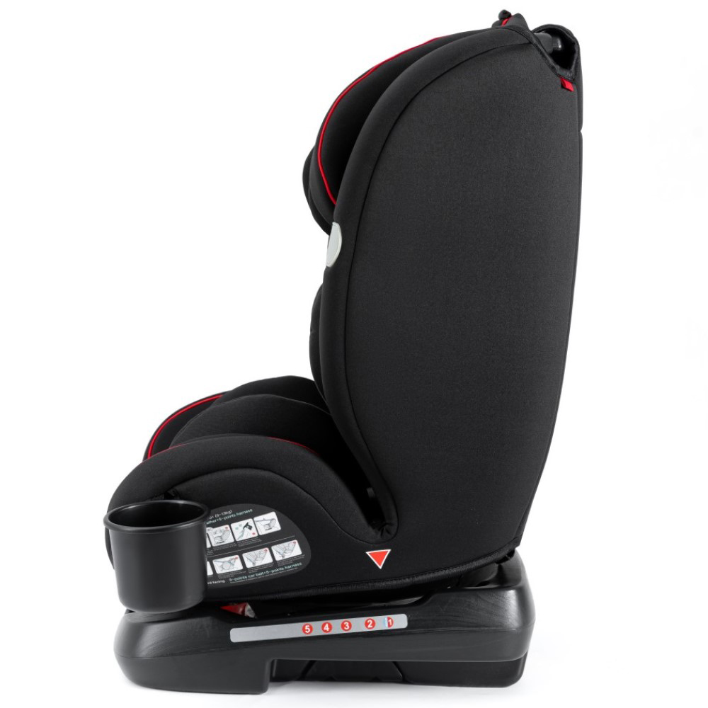 Teknum - Evolve 360 Car Seat 0-12yrs with Sunveno Fashion Diaper Bag -Black