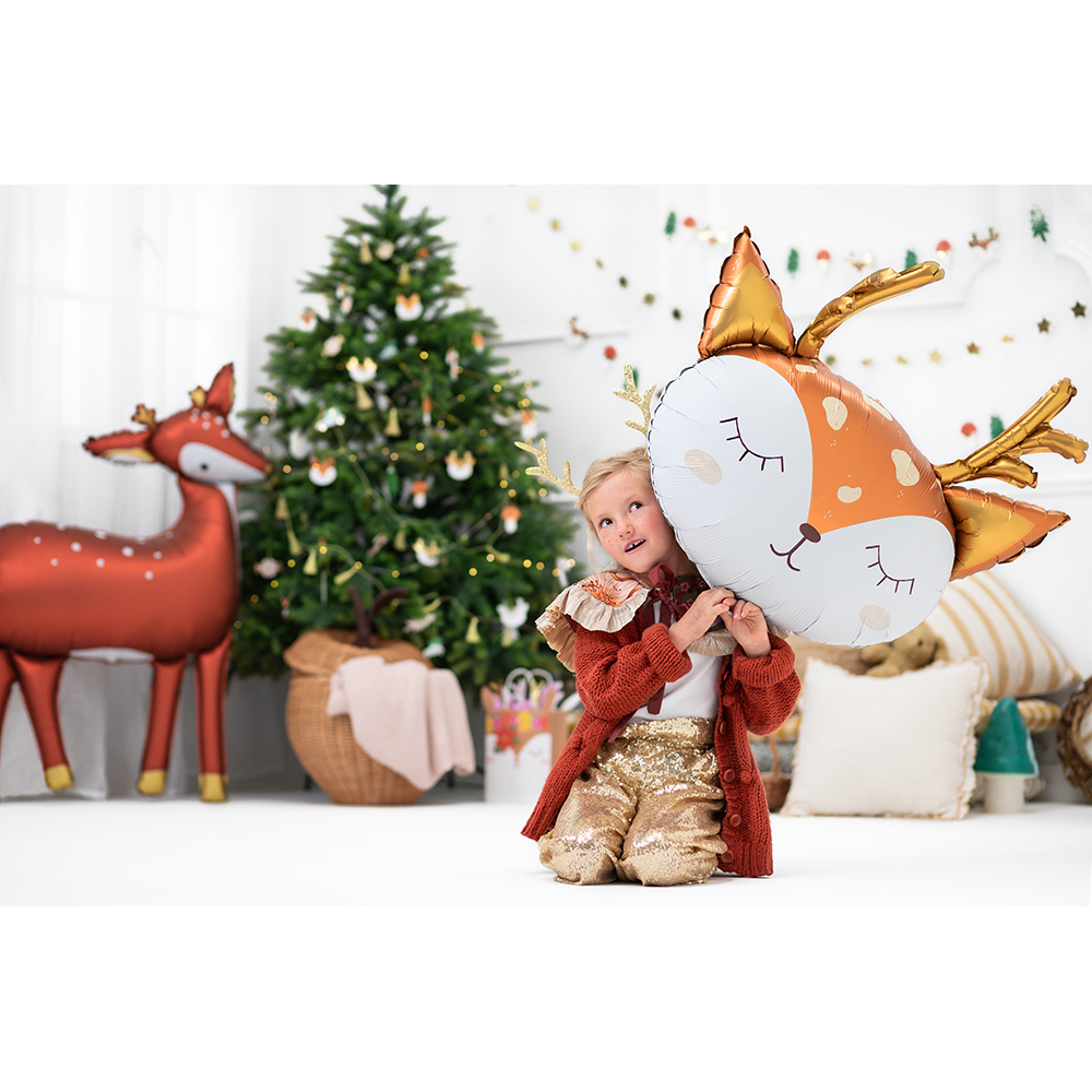 Party Deco - Foil Balloon Deer - 73x64cm - mix