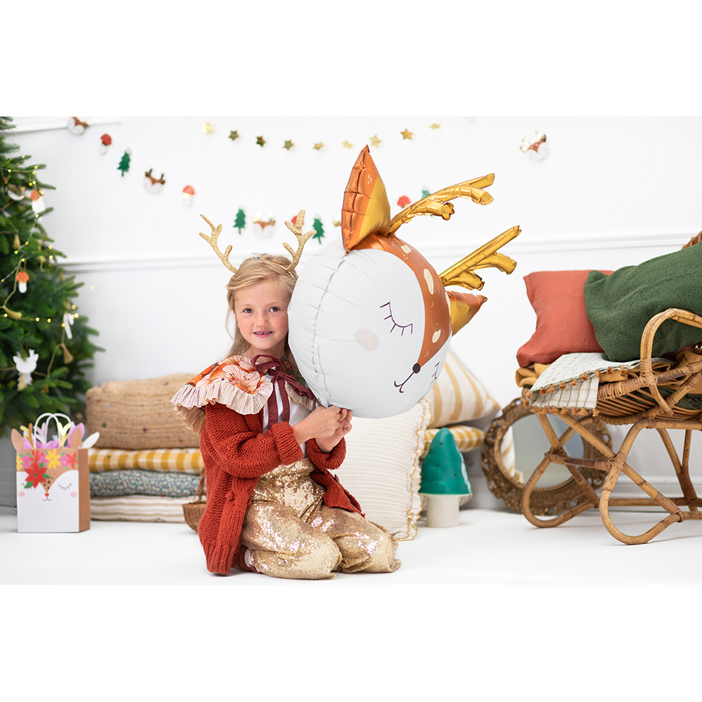 Party Deco - Foil Balloon Deer - 73x64cm - mix