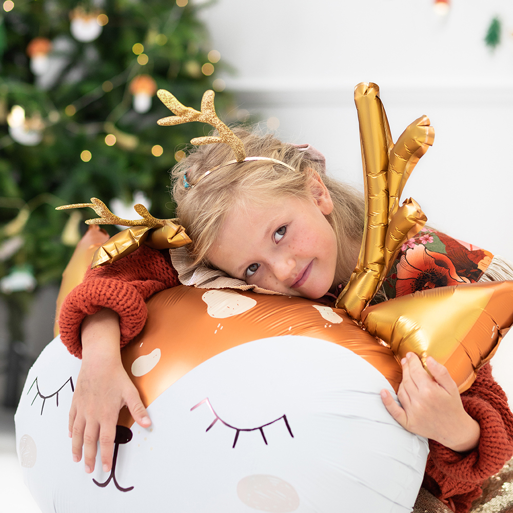Party Deco - Foil Balloon Deer - 73x64cm - mix
