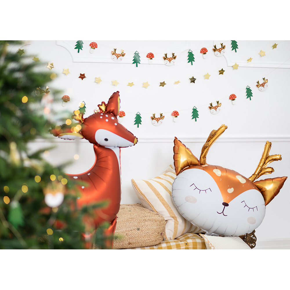 Party Deco - Foil Balloon Deer - 73x64cm - mix
