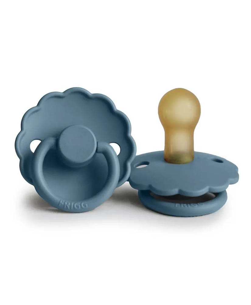 Frigg - Daisy Latex Baby Pacifier 0-6M 1-Pack Glacier Blue - Size 1