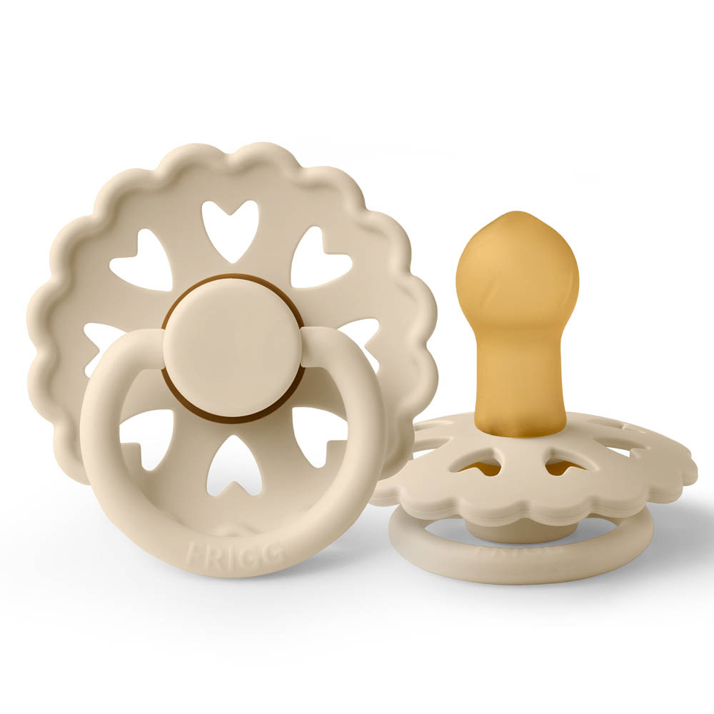 Frigg - Fairytale Latex Baby Pacifier 0-6M 1-Pack Cream - Size 1