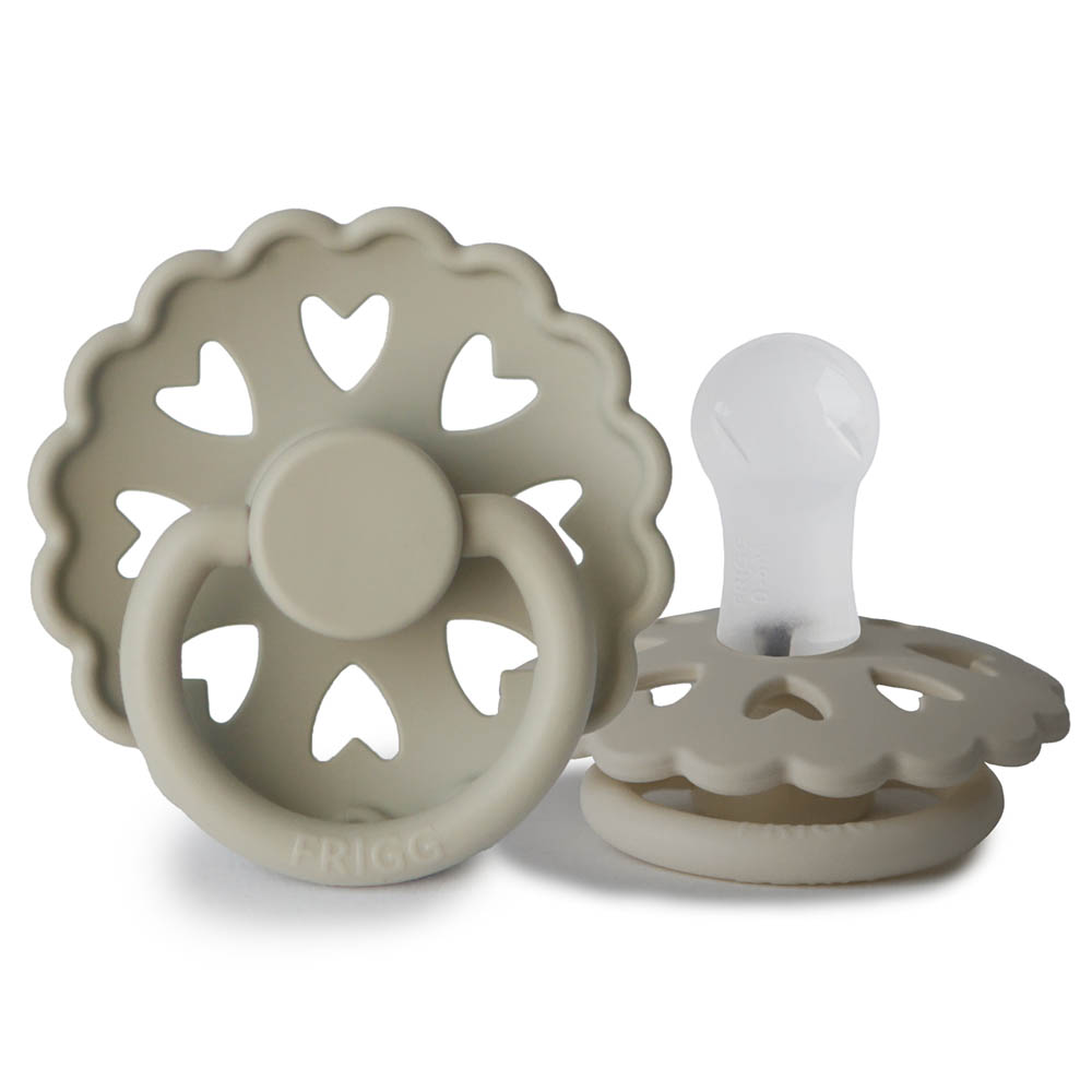 Frigg - Fairytale Silicone Baby Pacifier 0-6M 1-Pack Willow Grey - Size 1