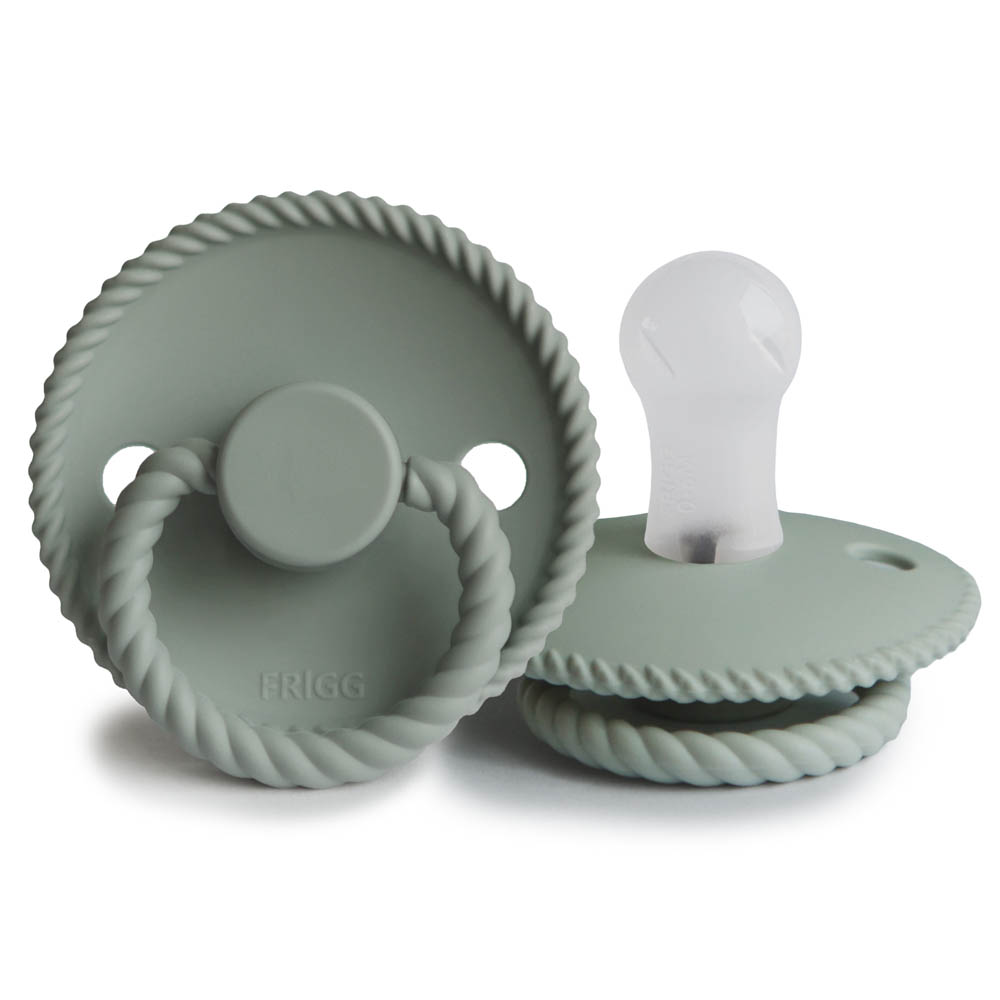 Frigg - Rope Silicone Baby Pacifier 0-6M 1-Pack Sage - Size 1
