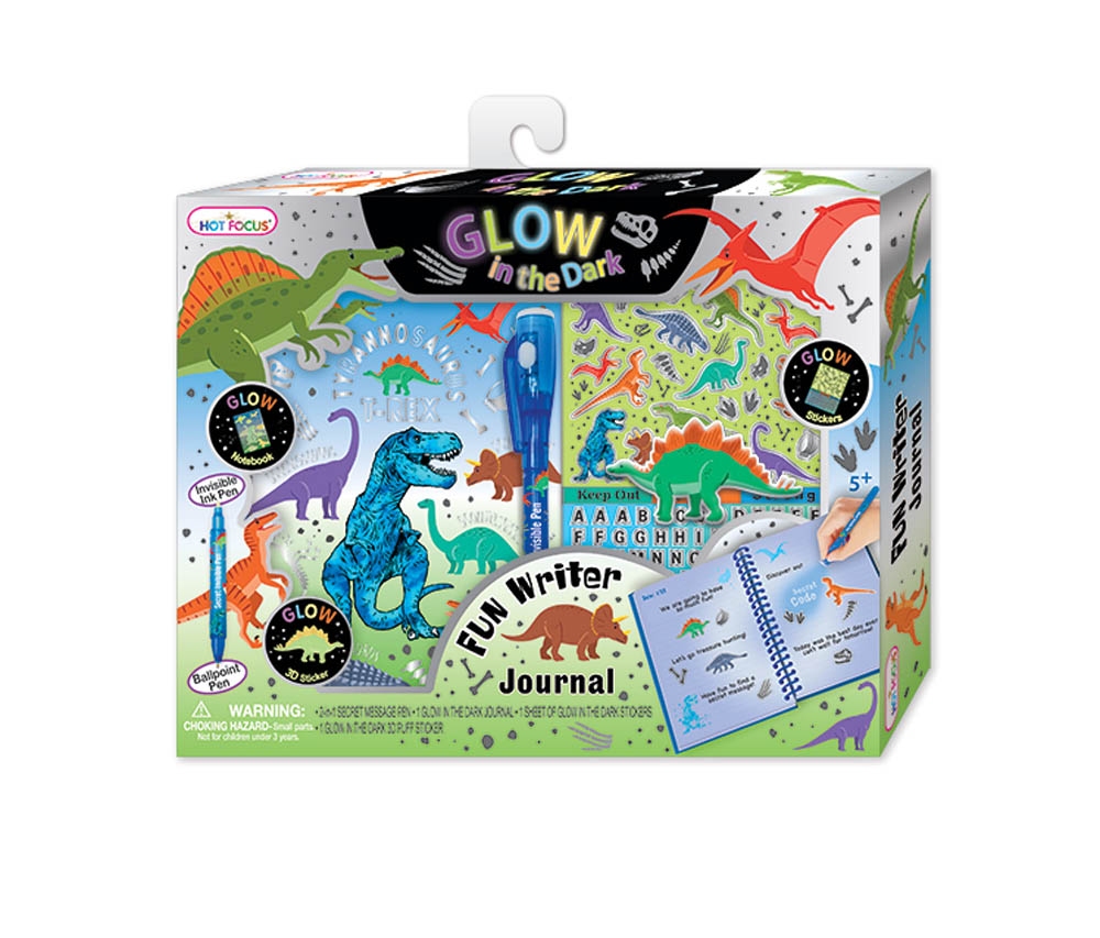 Hot Focus - Dinosaur Glow In the Dark Fun Writer